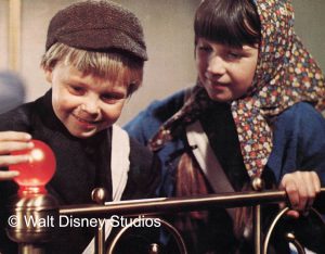 A still from Bedknobs and Broomsticks starring Angela Lansbury.